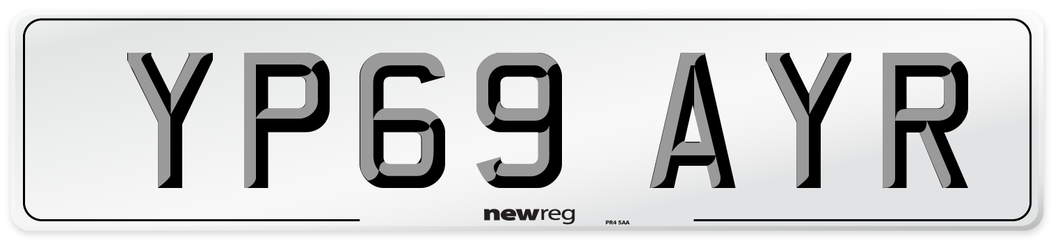 YP69 AYR Number Plate from New Reg